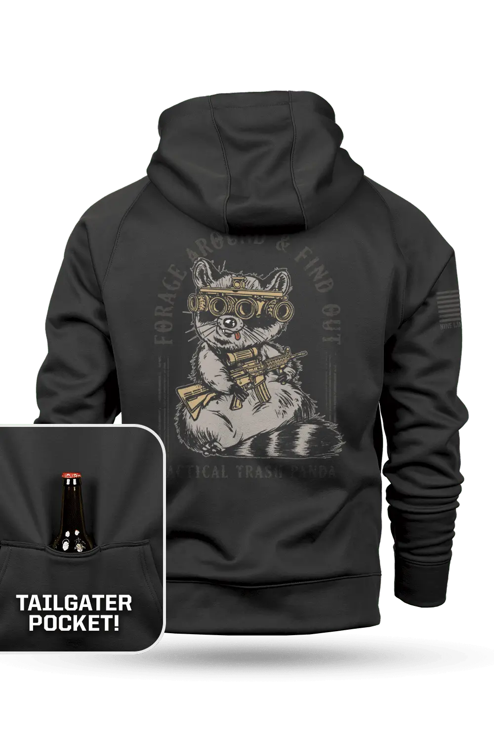 Tactical Trash Panda - Raglan Tailgater Hoodie 1