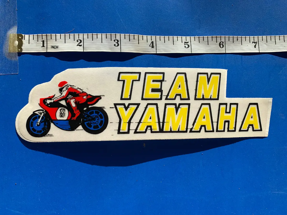 Vintage Team Yamaha Sticker 1