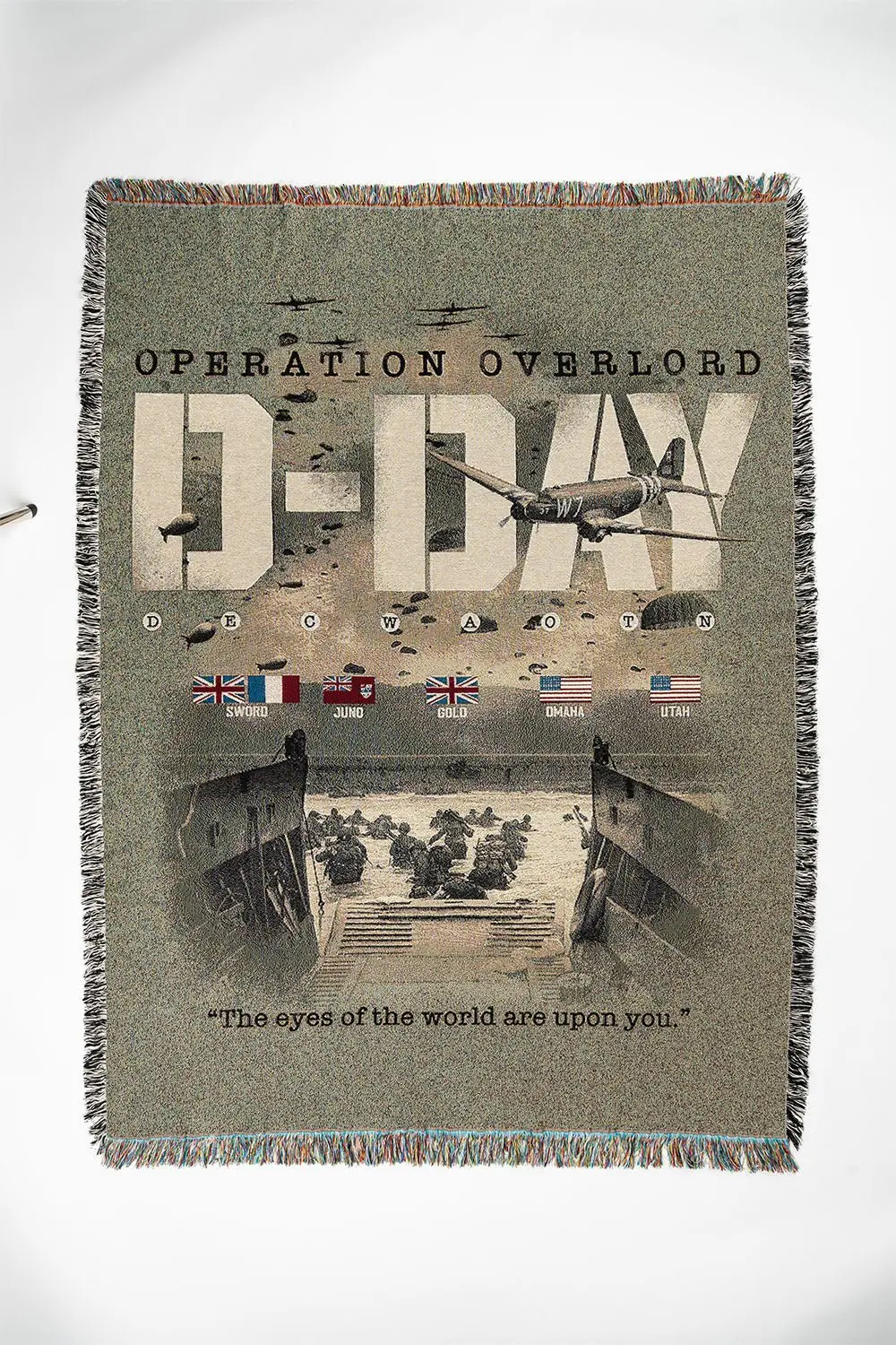 The History List Commemorative D-Day Blanket 1
