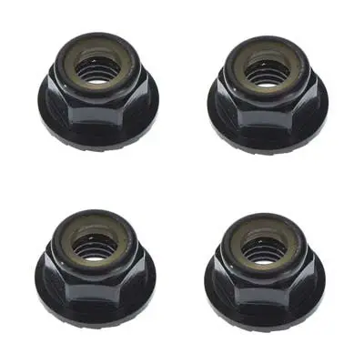 Tkr1215 Locknut M5 Aluminum/Flanged/Serrated Black (4) 1