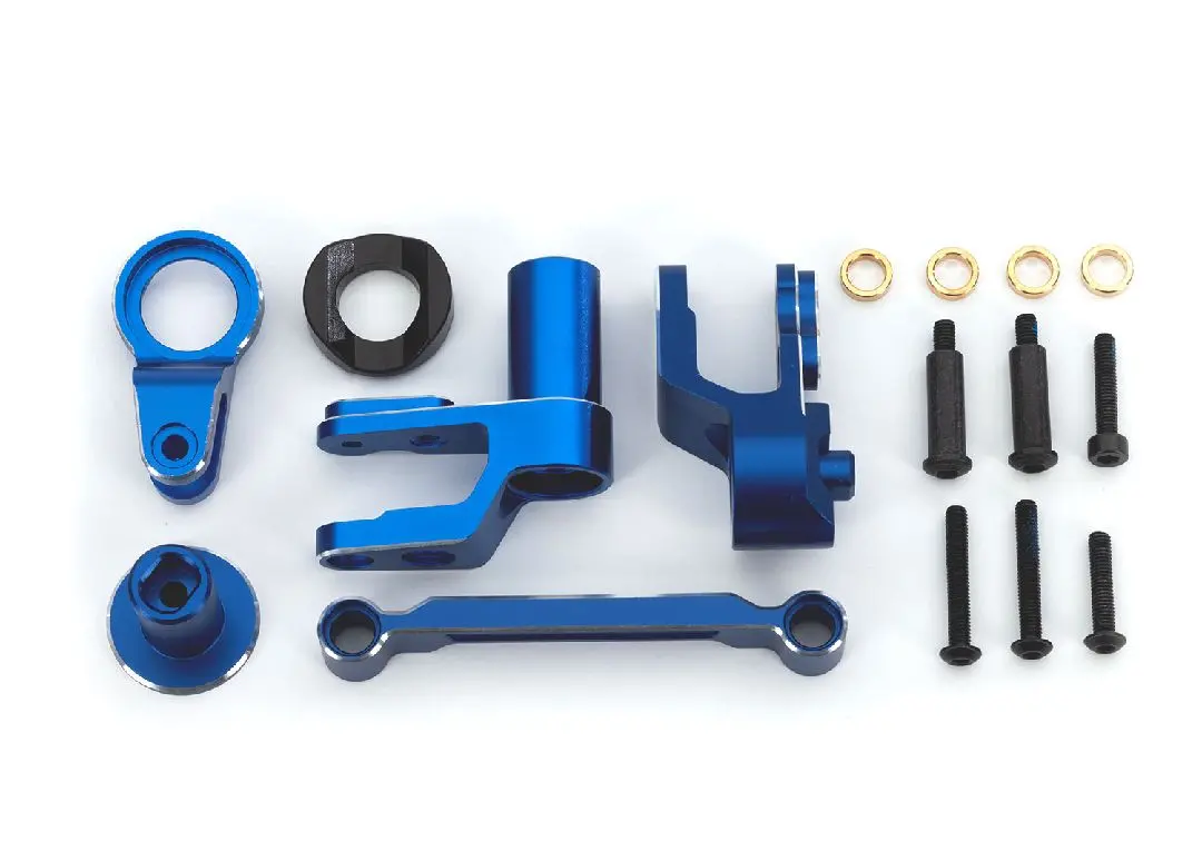 10246 Traxxas Steering Bellcranks, Draglink, Blue-Anodized Aluminum 1
