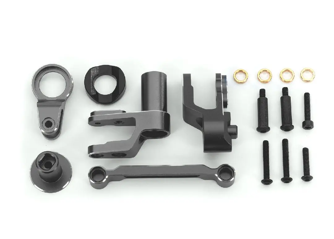 10246 Traxxas Steering Bellcranks, Draglink, Gray-Anodized Aluminum 1