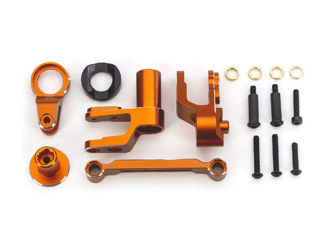 10246 Traxxas Steering Bellcranks, Draglink, Orange-Anodized Aluminum 1