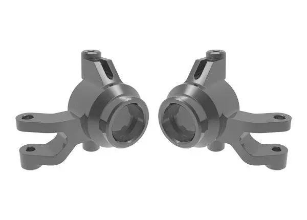 10734-Gray Traxxas Steering Blocks, 6061-T6 Aluminum (Gray)(Left & Right) 1