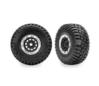 10870-Stblk Traxxas Bfgoodrich Mud-Terrain Dual Profile 1.4" Od Black (2) 1