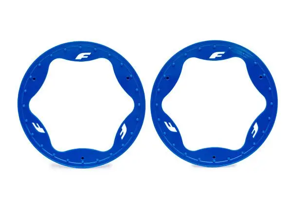 10948-Blue Traxxas Beadlock Rings, Rear, Blue (4.3") (2) 1