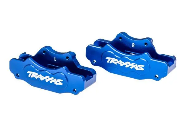 10951-Blue Traxxas Brake Calipers, Front (Blue 6061-T6 Aluminum) 1