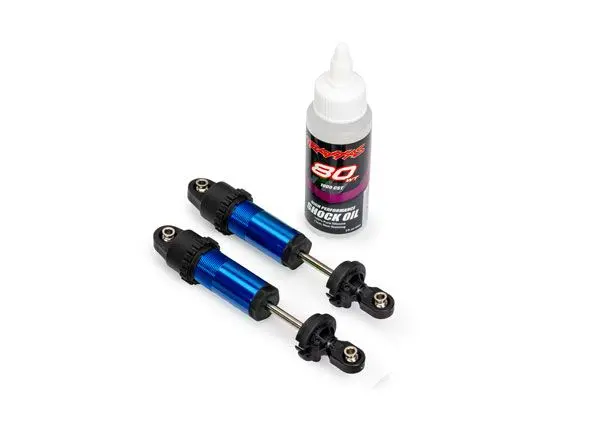 10961-Blue Traxxas Shocks, Gt-Maxx, Front, Aluminum, Blue-Anodized (2) 1