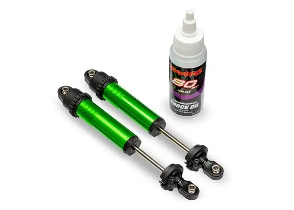 10962-Grn Traxxas Shocks, Gt-Maxx, Rear, Aluminum, Green-Anodized (2) 1