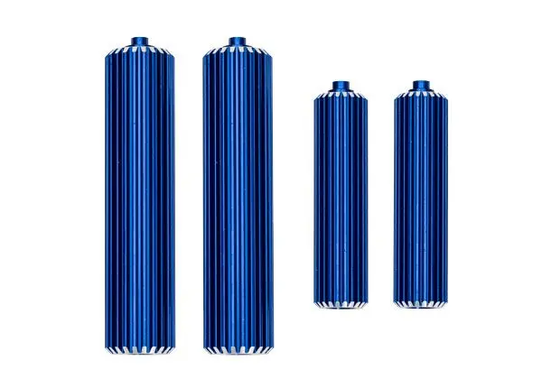 10966-Blue Traxxas Reservoirs, Shocks (6061-T6 Aluminum, Blue-Anodized) 1