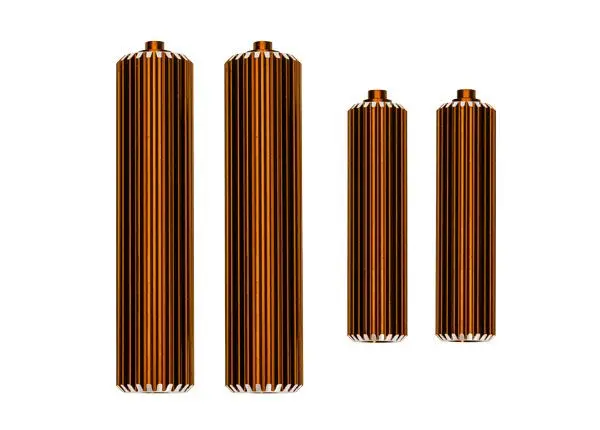 10966-Orng Traxxas Reservoirs, Shocks (6061-T6 Aluminum, Orange-Anodized) 1