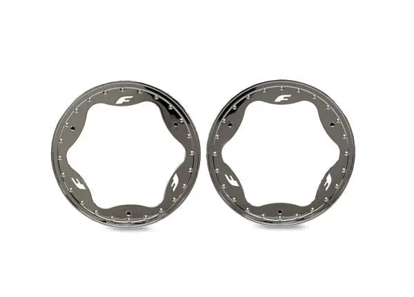 10976-Chrm Traxxas Beadlock Rings, Front, Chrome (3.5") (2) 1