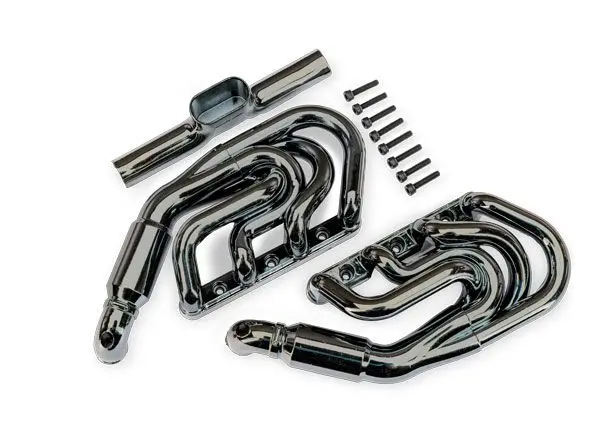 10982-Blkcr Traxxas Engine Exhaust, Black Chrome/ 2.5X12mm Cs (8) 1