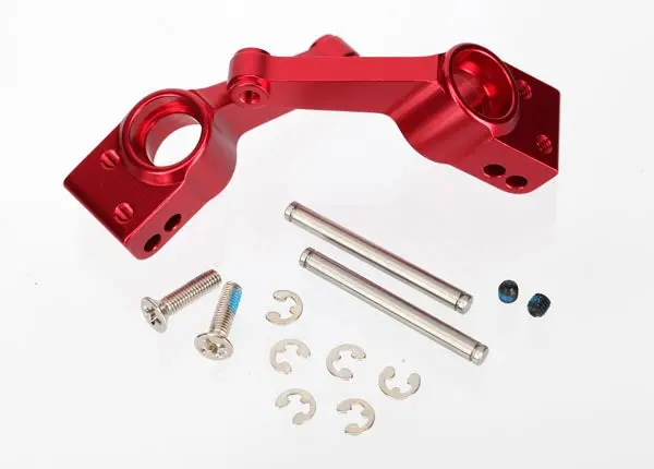 1952A Carriers, Stub Axle (Red-Anodized 6061-T6 Aluminum) (Rear) (2) 1