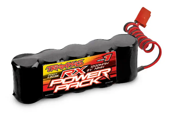 3036 Traxxas 1200Mah 6.0V Nimh Flat Rx 1
