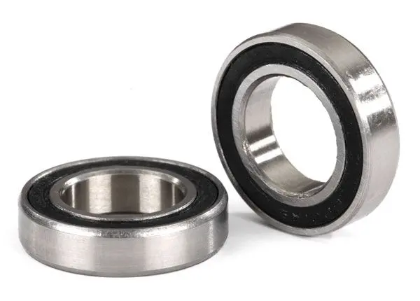 5101A Traxxas Ball Bearings, Black Rubber Sealed (12X21x5mm) (2) 1