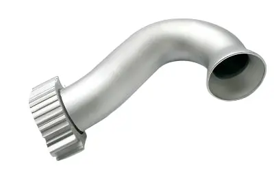 5340 Traxxas Header, Exhaust (Tubular Aluminum, Silver-Anodized) 1