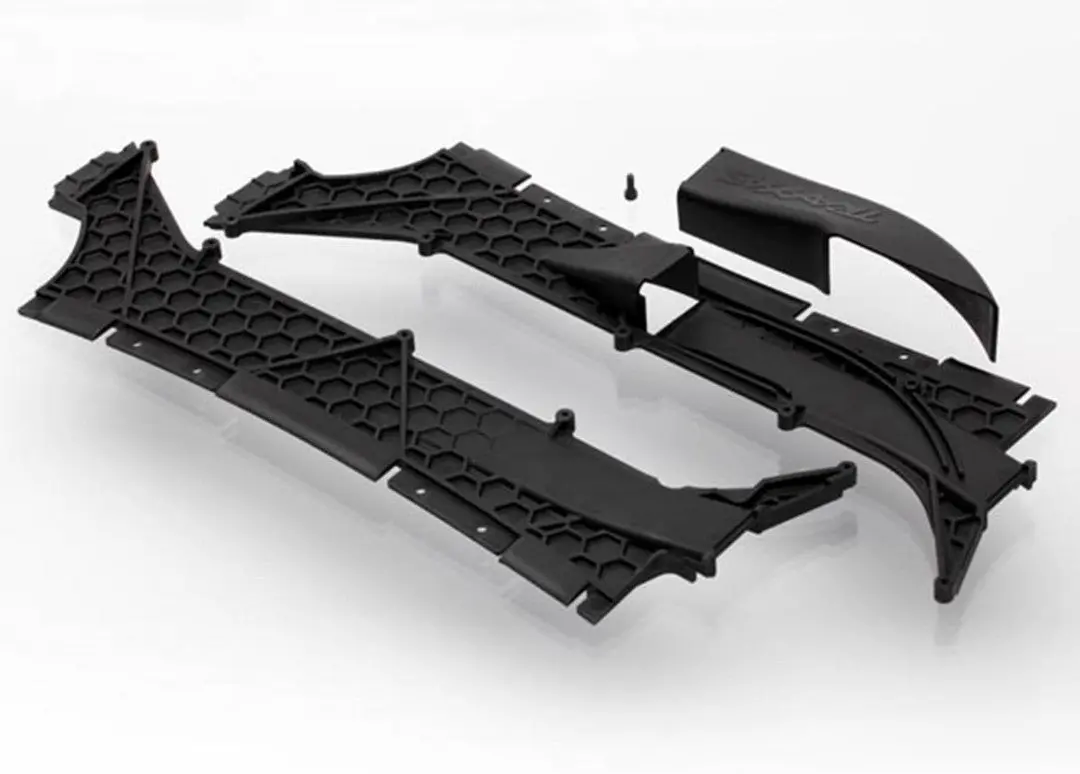 6420 Traxxas Tunnels, Left & Right/Vent Cover/ 3X8mm Cs (1) 1
