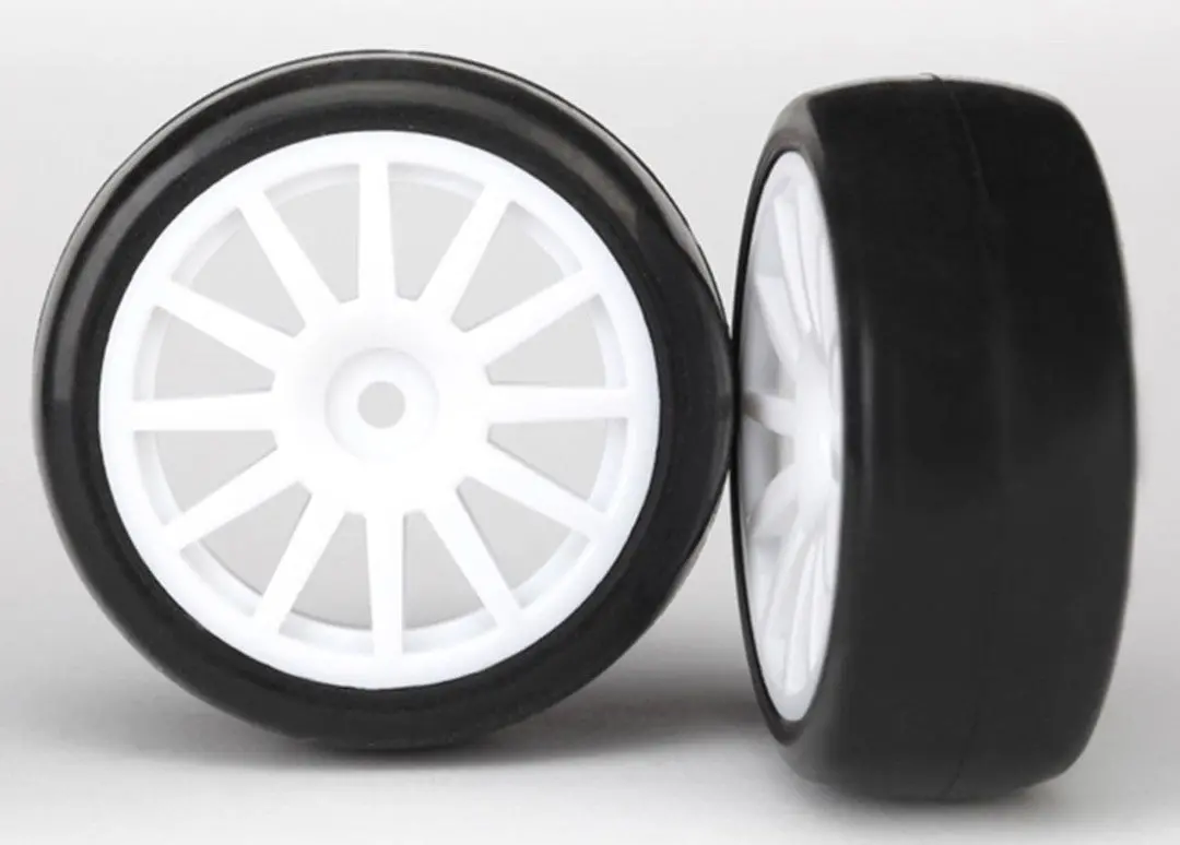 7572 Traxxas Latrax Pre Mounted Slick Tires & 12 Spoke Wheels (2) 1