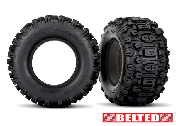 7870 Traxxas Tires, Sledgehammer® Belted 1