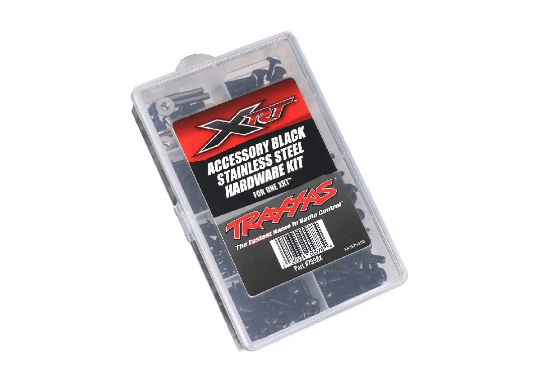 7998X Traxxas Hardware Kit Black Stainless Steel Xrt 1