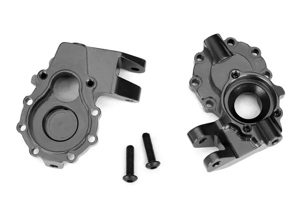 8252A Portal Housings, Inner (Front), 6061-T6 Aluminum (Charcoal Gray-Anodized) (2)/ 3X12 Bcs (2) 1