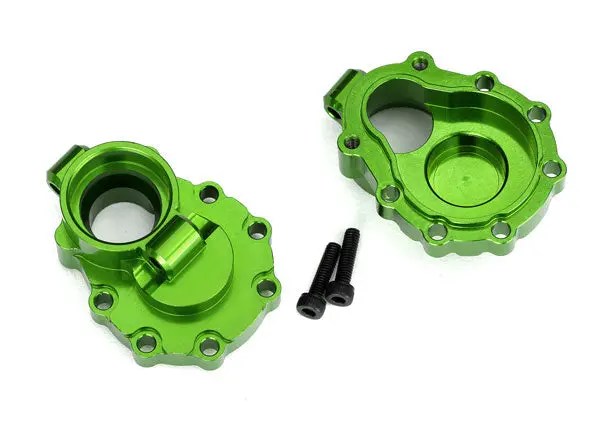 8253G Portal Housings, Inner (Rear), 6061-T6 Aluminum (Green-Anodized) (2)/ 2.5X10 Cs (2) 1