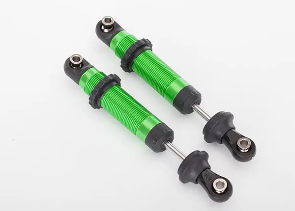 8260G Traxxas Shocks, Gts, Aluminum (Green-Anodized) (Assembled With Spring Retainers) (2) 1