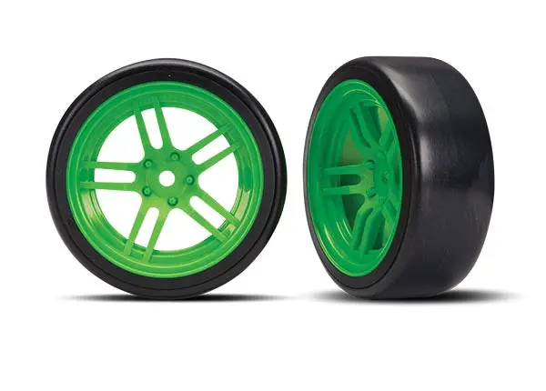 8376G Traxxas Tires And Wheels, Assembled, Glued (Front) Tra8376g 1