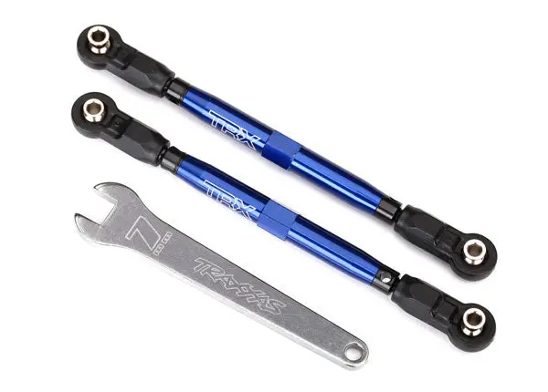 8547X Traxxas Toe Links, Front, Unlimited Desert Racer Blue-Anodized 1