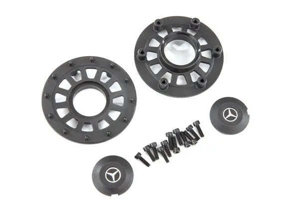 8875 Traxxas Center Caps (2)/ Beadlock Rings (2) 1