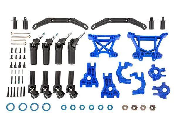 9080X  Traxxas Outer Driveline & Suspension Upgrade Kit, Blue 1