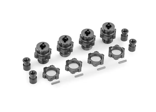 9086-Gray Traxxas Wheel Hubs, Splined, 17Mm, Short (Gray)(For #9080) 1