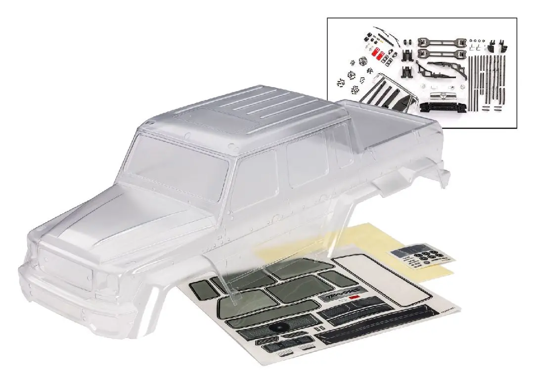9129 Traxxas Body, Mercedes-Benz® G 63® (Clear, Requires Painting) 1