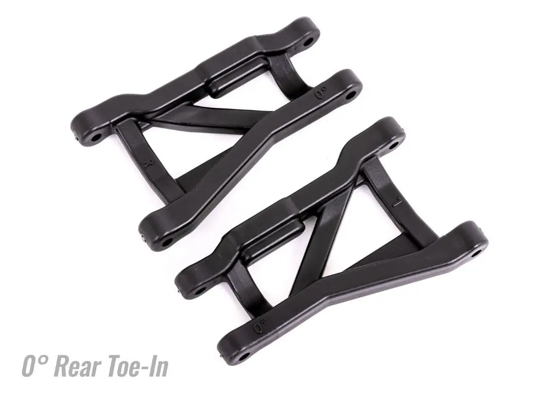 9430 Traxxas Suspension Arms, Black, Rear, Heavy Duty, 0° Toe (2) 1