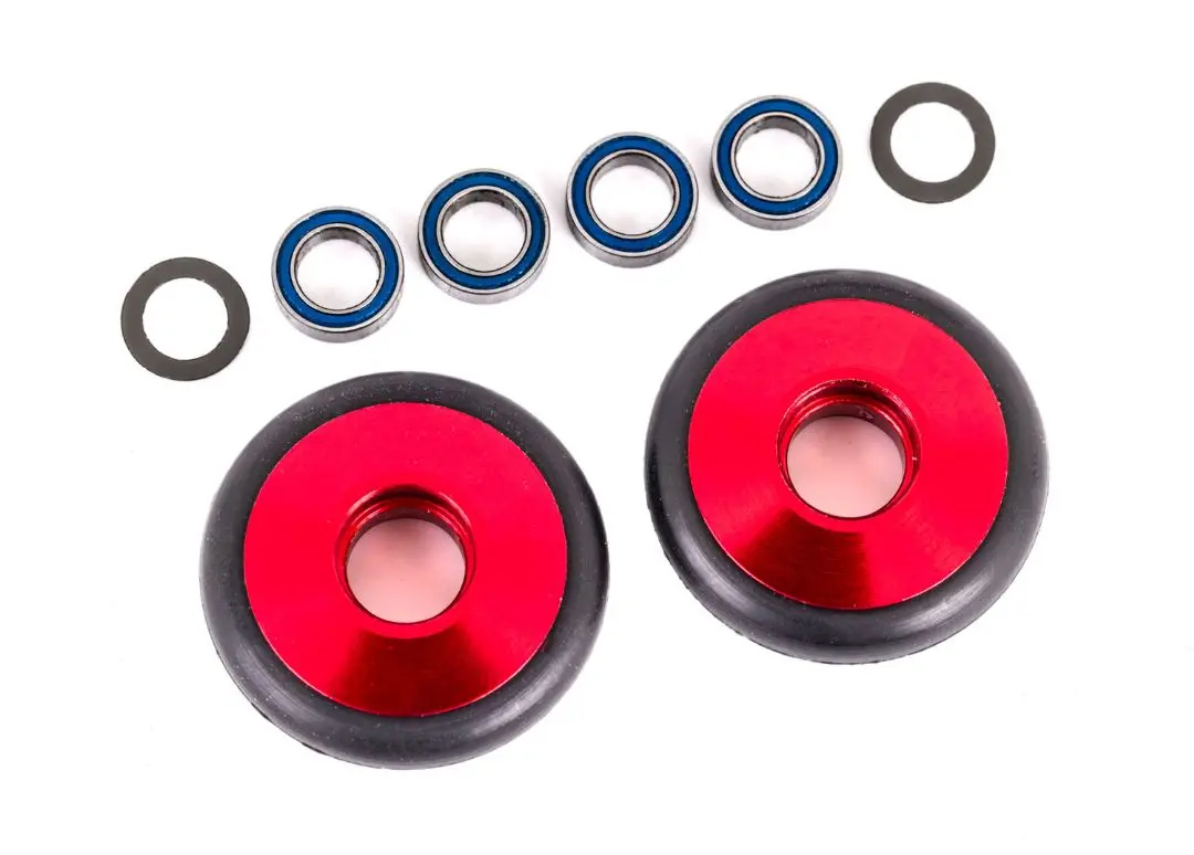 9461R Traxxas Wheels, Wheelie Bar, 6061-T6 Aluminum Red  9461R 1