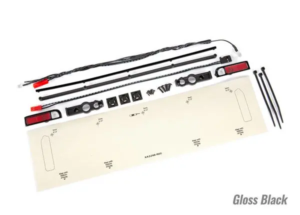 9467 Traxxas Led Lights, Tail Lights (Red)/ Tailgate Trim (Black) 1