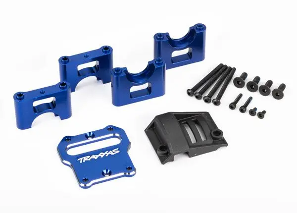 9584X Traxxas Mount, Center Differential Carrier, Aluminum (Blue) 1
