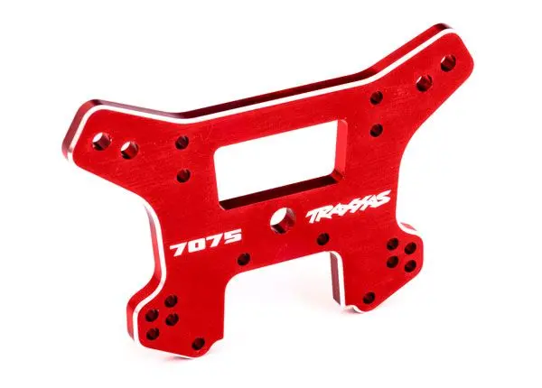 9638R Traxxas Shock Tower, Rear, 7075-T6 Aluminum (Red-Anodized) 1