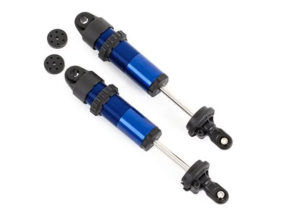 9661 Traxxas Shocks, Gt-Maxx, Long, Aluminum (Blue-Anodized) 1