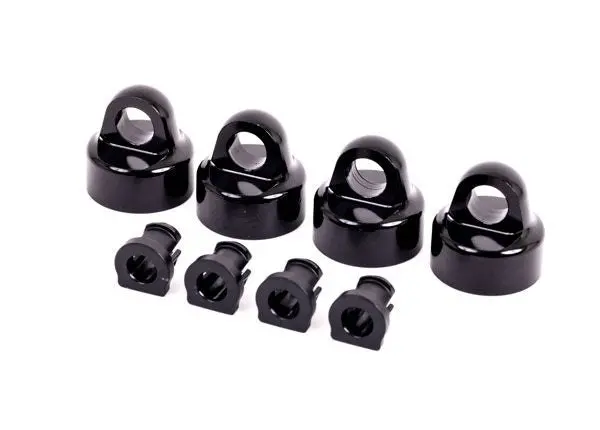 9664A Traxxas Shock Caps, Aluminum (Black-Anodized), Gt-Maxx Shocks (4)  9664A 1