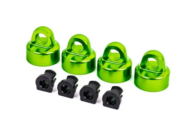 9664G Traxxas Shock Caps, Aluminum (Green-Anodized), Gt-Maxx Shocks (4) 9664G 1