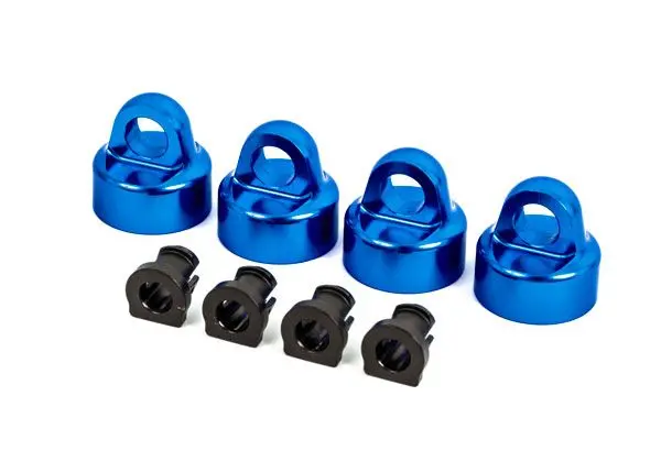 9664X Traxxas Shock Caps, Aluminum (Blue-Anodized), Gt-Maxx Shocks (4) 9664X 1