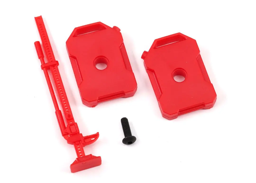 9721 Traxxas Fuel Canisters (Left & Right)/ Jack (Red) 1