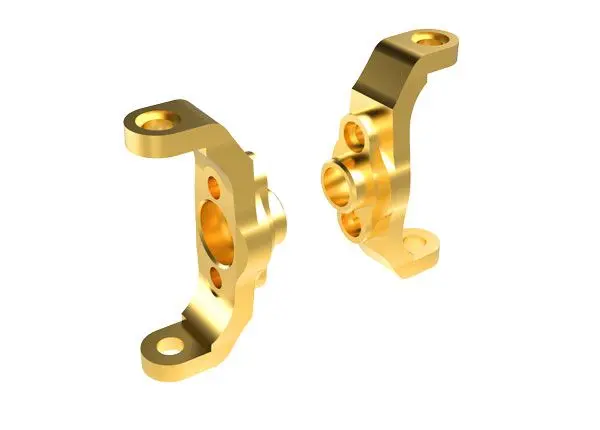 9733 Traxxas Caster Blocks, Brass (4 Grams) (Left & Right) 1