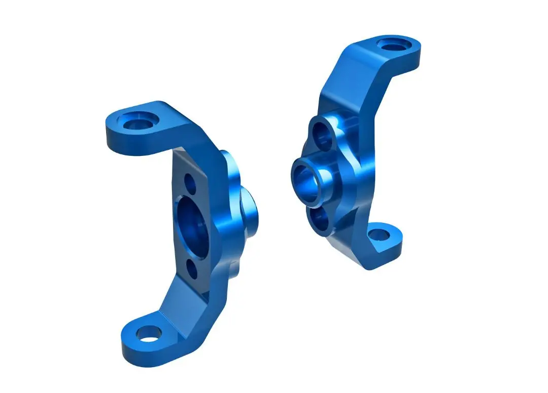 9733-Blue Traxxas Caster Blocks, 6061-T6 Aluminum (Blue) (Left & Right) 1