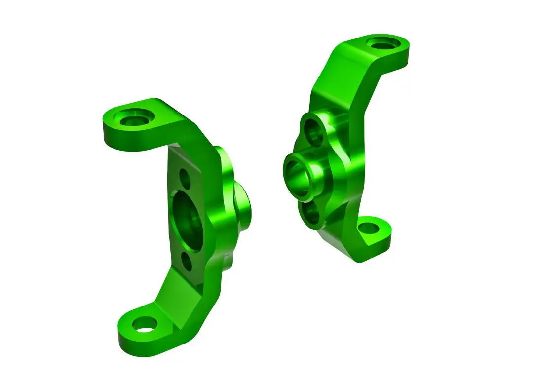 9733-Grn Traxxas Caster Blocks, 6061-T6 Aluminum (Green) (Left & Right) 1