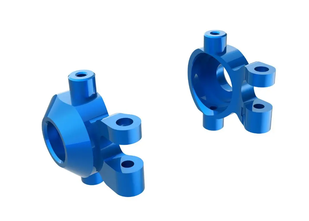9737-Blue Traxxas Steering Blocks, 6061-T6 Aluminum (Blue)(2) 1