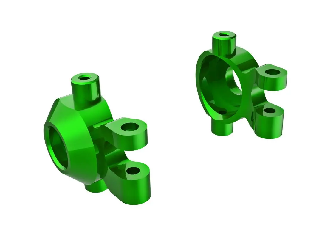9737-Grn Traxxas Steering Blocks, 6061-T6 Aluminum (Green)(2) 1