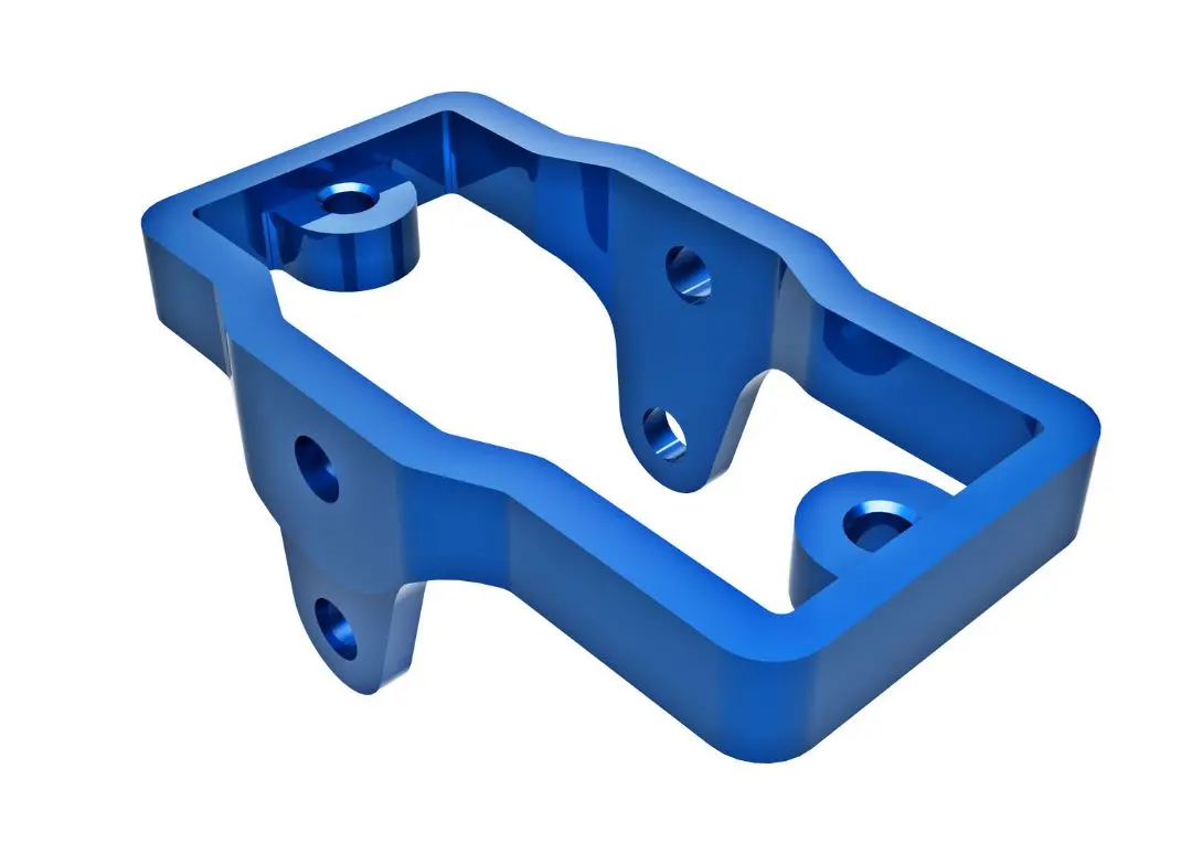 9739 Traxxas Servo Mount, 6061-T6 Aluminum (Blue-Anodized) 1